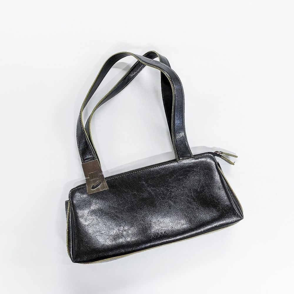 GUESS Small Black Leather Handbag